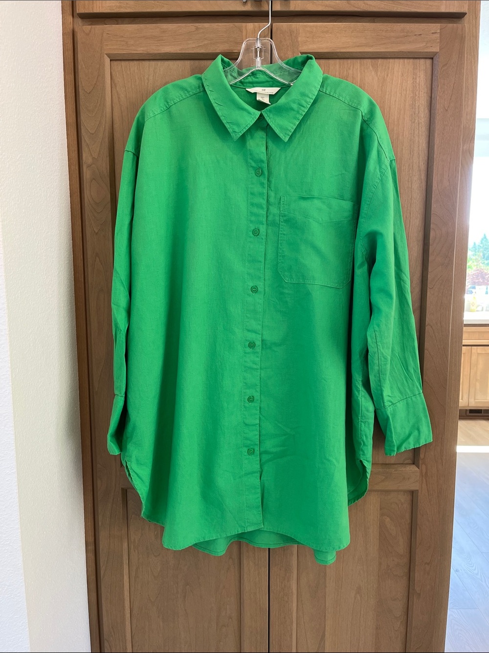 H&M Green Linen Shirt